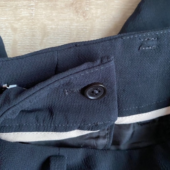 Wilfred Aritzia Tie Front Pants black trouser pants no belt size 8 - Picture 9 of 12